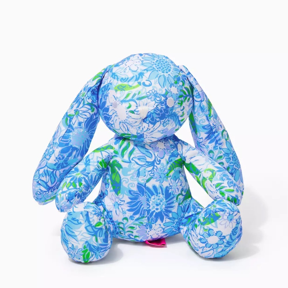 Lilly Pulitzer Floral Blue Plush Bunny
